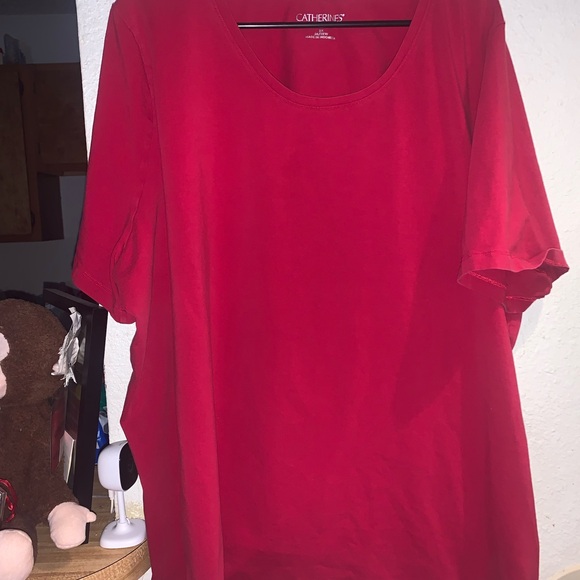 Catherines Bold Red Blouse - Picture 1 of 1